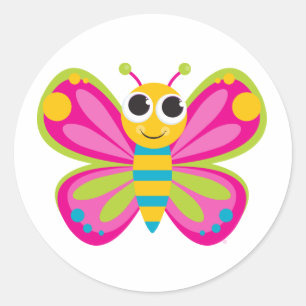 Etiquetas bonitos da borboleta