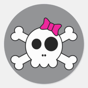 Etiquetas bonitos de Skully