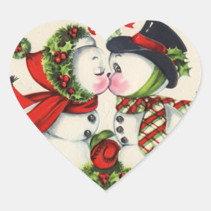Etiquetas bonitos do beijo do boneco de neve