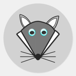 Etiquetas bonitos do lobo do Dia das Bruxas