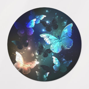Etiquetas Borboleta Noturna Flutuante
