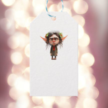 Etiquetas Brancas do Elf de Natal