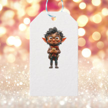 Etiquetas Brancas do Elf de Natal