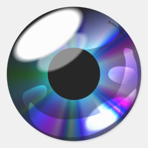 Etiquetas brilhantes do olho