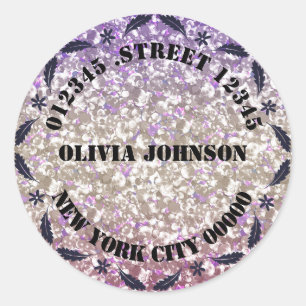 Etiquetas brilhantes pessoais