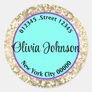 Etiquetas brilhantes pessoais