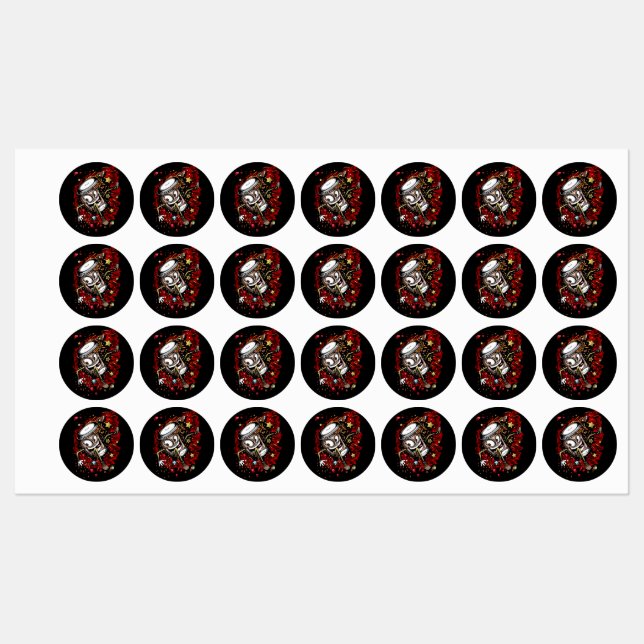 Etiquetas Burst do Café (Folha)