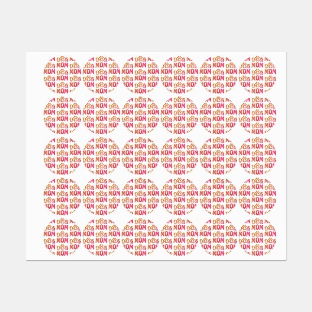 Etiquetas Cachorro Mãe (Folha)