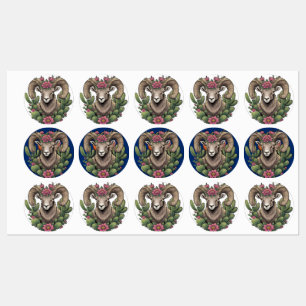 Etiquetas Carneiro Bighorn e Cactus Colorado Claret Cup