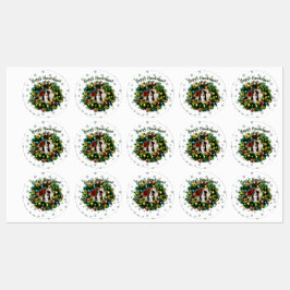 Etiquetas Cartão de Foto Feliz Howlidays