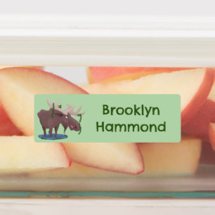 Etiquetas Cartoon animado e feliz personalizado