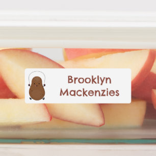 Etiquetas Cartoon de corda de salto de batata giratória, per