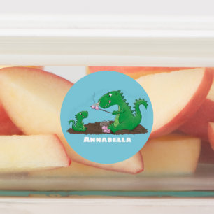 Etiquetas Cartoons de marshmallow de dragões-cúpulas