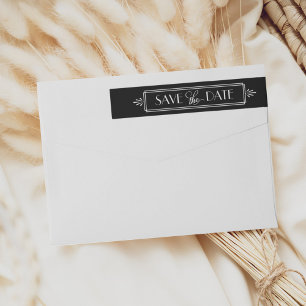 Etiquetas Casamento Art Deco Save the Date
