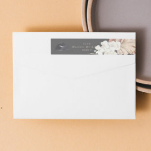Etiquetas Casamento de Cream Pampas Grass Selva Floral