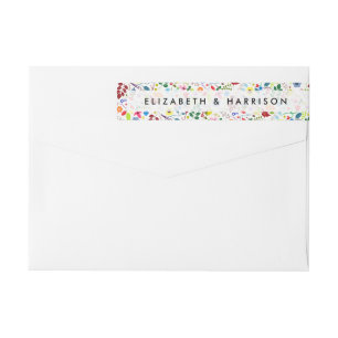 Etiquetas Casamento Floral Modern Boho Chic