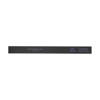 Etiquetas Casamento Gótico Preto Roxo