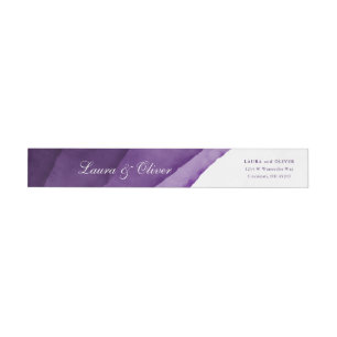 Etiquetas Casamento roxo rico da aguarela