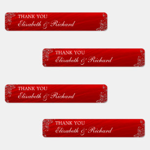 Etiquetas Casamento Ruby Red Obrigado Lip Balm