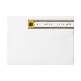 Etiquetas Casamento Russo De Girassol E Burlap