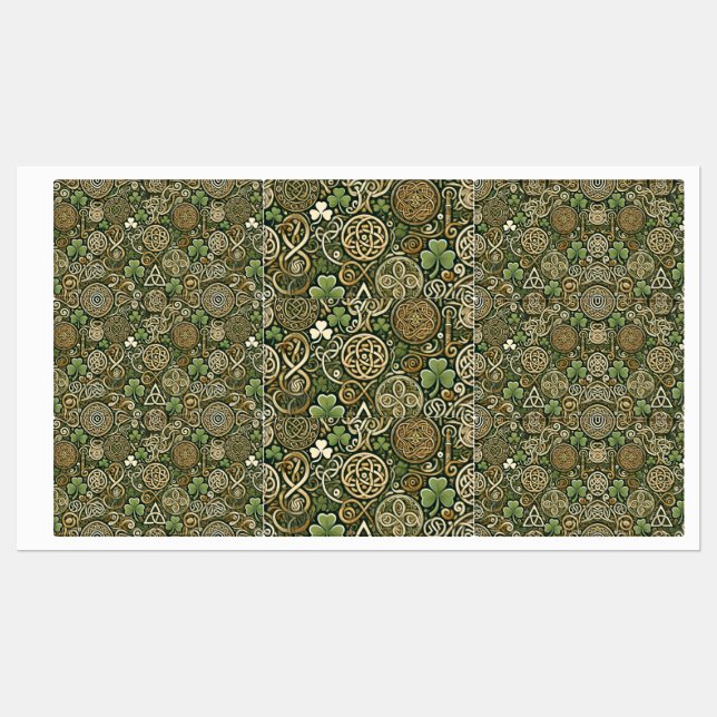 Etiquetas Celtic Bloom (Folha)