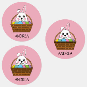 Etiquetas Cesta de OvoHunt de Páscoa coagulenta Personaliz