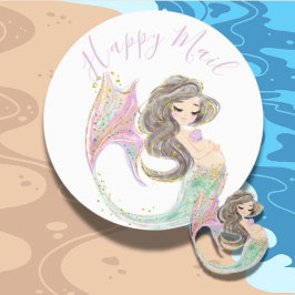 Etiquetas Chá de fraldas de Sereia. Sob O Mar. Glitter