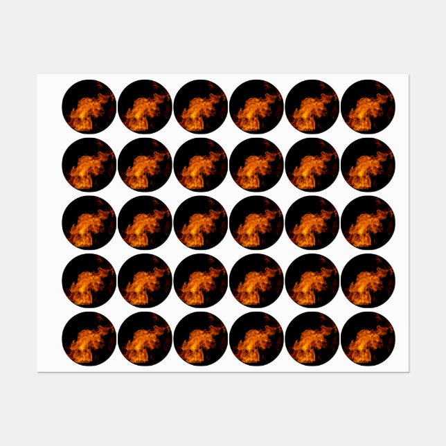 Etiquetas Chama (Folha)