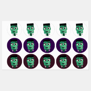 Etiquetas Chefe do Monstro do Frankenstein