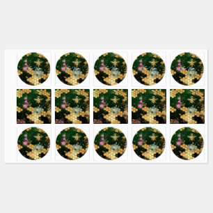 Etiquetas Chic francês, vitoriano, abelha, floral, folha de