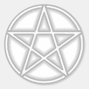 Etiquetas cinzentas transparentes do Pentacle