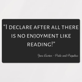 Etiquetas Citação de Orgulho e Preconceito III