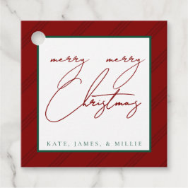 Etiquetas Clássicas de Feriado de Stripe - Tons de