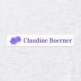 Etiquetas Clematis Flowers Ferro Nos Rótulos