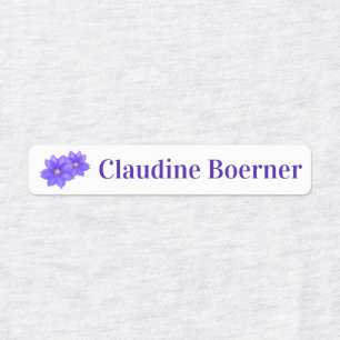 Etiquetas Clematis Flowers Ferro Nos Rótulos