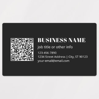 Etiquetas Código QR personalizado e texto retrô-moderno edit