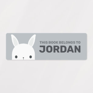 Etiquetas Coelho Bonito com Nome Personalizado