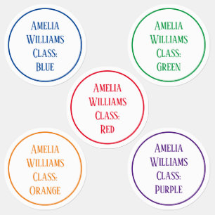 Etiquetas Coloração Personalizada De Volta Para Roupas Escol