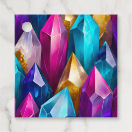 Etiquetas Coloridas de Arte de Cristal Rock