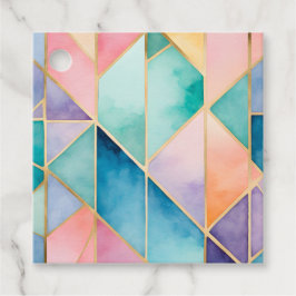 Etiquetas Coloridas De Arte De Vidro Colorida