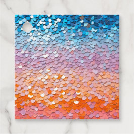 Etiquetas Coloridas de Presente de Arte Sequin