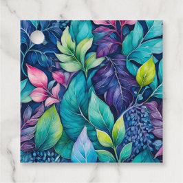 Etiquetas Coloridas para Presente de Arte Botânica