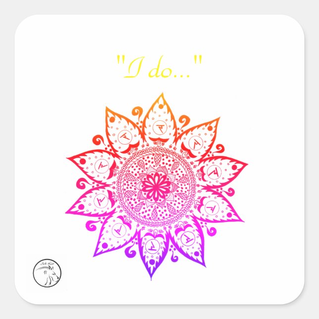 Etiquetas com energia Chakra (Frente)