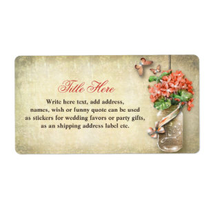 etiquetas com fundo rústico de serapilheira do