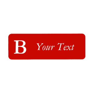 Etiquetas com o Vermelho Brilhante Personalizado o