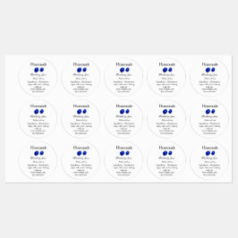 Etiquetas Compota de mirtilo caseira feita com amor adicione