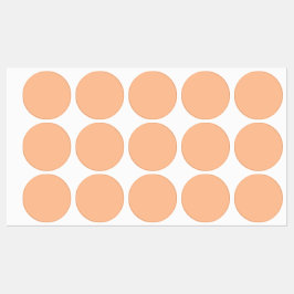 Etiquetas Cor da Tendência Peach Cor Sólida Fuzz | Elegante