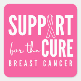 Etiquetas cor-de-rosa com cura de apoio ao cancer