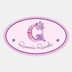 Etiquetas cor-de-rosa com identificação personal