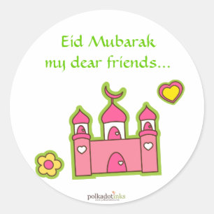 Etiquetas cor-de-rosa da mesquita